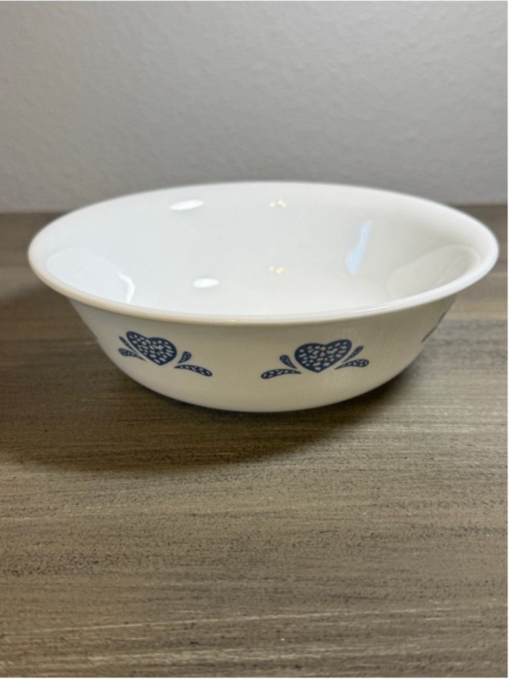 1 Corelle Corning Soup/Cereal Bowl Blue Hearts 6.25” VINTAGE
Cottagecore rustic - Picture 4 of 6